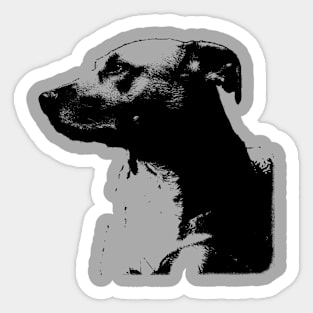 dog threshold Sticker